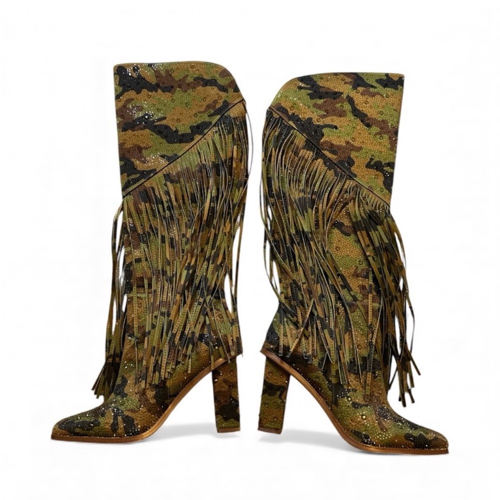 Jessica Simpson Camouflage Over the Knee Boots - Picture 2 of 6